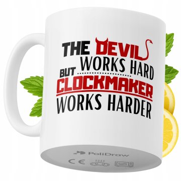 Cup Mug za urara duhovita šaljiva šalica za kavu i kaju s tekstom i dizajnom, za rođendane, imendane, blagdane, posebne prilike, dom, ured i posao, bijela, 330 ml