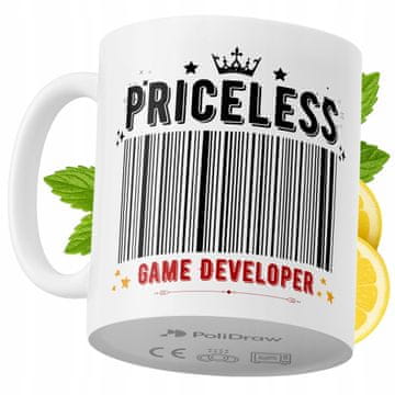 Šalica za developera igara, smiješni humorni tekst i dizajn, šalica za čaj i kavu za rođendane i blagdane, premium šalica za dom, ured i posao, bijela, 330 ml