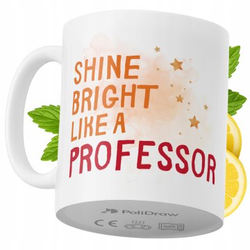Šalica za profesora, smiješni humorni tekst i dizajn, za rođendane i imendane, premium šalica za dom, ured i posao, bijela, 330 ml