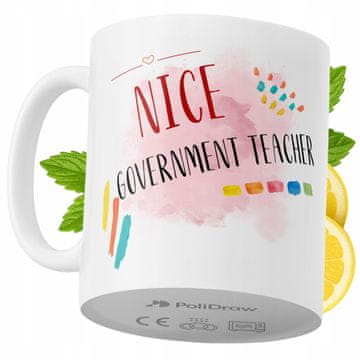 Šalica za kavu za učitelja vladinog, smiješan i duhovit dar za rođendan, imendan i posebne prigode, bijela, 330 ml