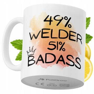 Šalica za zavarivača, smiješna tekstna grafika za kavu ili čaj, dar za rođendan, imendan, blagdane, bijela 330 ml