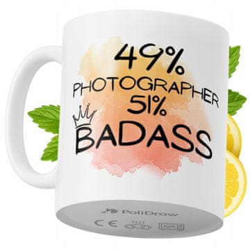 Šalica za fotografa, smiješni duhoviti dizajn za kavu i čaj, poklon za rođendan i imendan, bijela, 330 ml