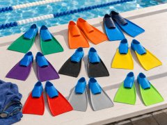 Aqua-Sport AQUA-SPORT duge plutajuće peraje Long Floating Fins L Lime Green-Blue veličina 40-41 AS1619