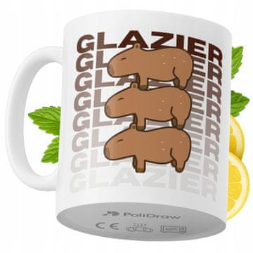 Šalica za glazira, smiješna šalica za kavu i čaj s duhovitim tekstom, bijela, 330 ml