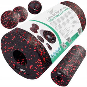 Medi Sleep Medi Sleep roller set epp pjenasti valjak + loptica + duoball za masažu 4 kom