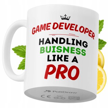 Šalica za programera, smiješan dizajn, humoristična tekstura, bijela, 330 ml