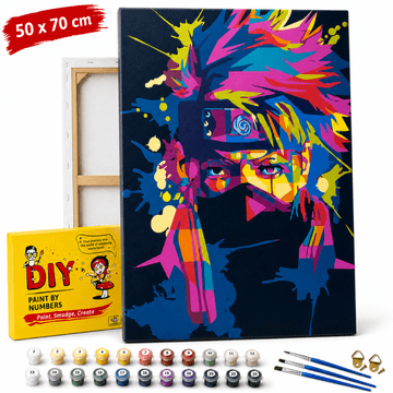 Slikarska slika po brojevima s okvirom Anime Naruto 50x70 cm