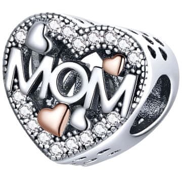Charms za Pandora privjesak srce mom za mamu srebro 925 charmsi trusky