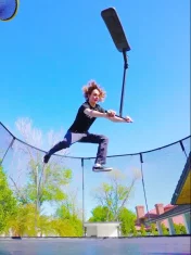 MADD GEAR Madd gear bounce tramp scoot hulajnoga treningova, crno bijela