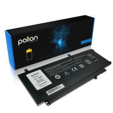 Polion Baterija za laptop dell d2vf9 inspiron 15 7547 7548, 3400mah