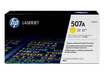 Hewlett Packard HP 507A (CE402A) toner cartridge, žuta