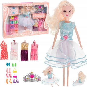 Lutka plava kosa set H109924305