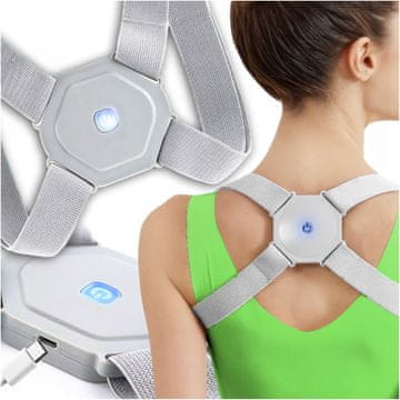 Inteligentni korektor držanja tijela, ravna leđa, zdrava kralježnica, USB naramenice