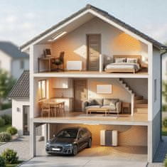 Infracrveni grijač IR 360W s WiFi, upravljanje dodirom na ploči, nogice Super ECO