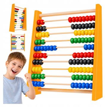 Drveno računalo eko drvo tradicionalno edukativno školsko za učenje računanja