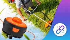 Glava za električnu kosilicu podkasačicu, poluautomatski bubanj, M8, na pritis