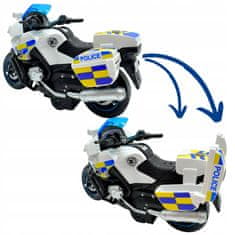 Policijski motocikl sa svjetlima i zvukovima, na pogon motor, polica, 30 cm