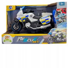 Policijski motocikl sa svjetlima i zvukovima, na pogon motor, polica, 30 cm