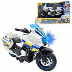 Policijski motocikl sa svjetlima i zvukovima, na pogon motor, polica, 30 cm