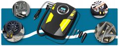 Automobilski kompresor, pumpa za zrak 12V, s LED LCD zaslonom, 120W, 30L/min