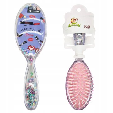 Četka za kosu za djecu sa šljokicama u sredini, bajkoviti motiv make up