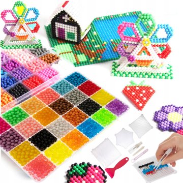 Koralici vodene uzorci slagalica magic beads za djecu kreativni set XXL