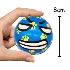 Lopta za gnječenje s licem i smiješkom, antistres mekana loptica, 8 cm