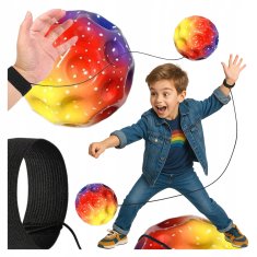 Lopta galaxy na gumi galaxy ball meteor kozmička loptica za vježbanje