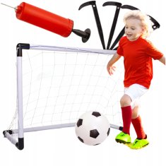 Prijenosni nogometni gol 122x65 2u1, nogometni gol s pumpicom i loptom