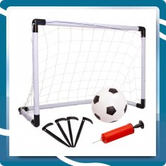 Prijenosni nogometni gol 122x65 2u1, nogometni gol s pumpicom i loptom
