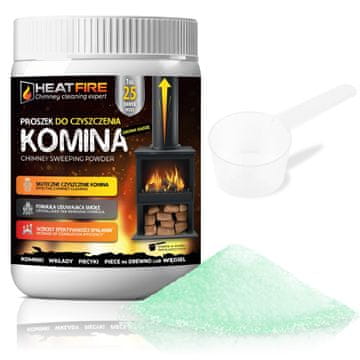 HeatFire prašak za čišćenje dimnjaka peći uklanja čađu i katran, 1 kg