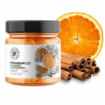 Naranče u sirupu s cimetom, ploške za čaj, 200 g, the jar naturalne