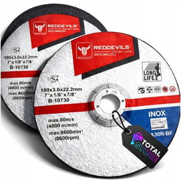 Brusna ploča za rezanje metala 180mm 3,0mm korundna disk 22,2mm jaka
