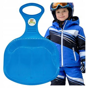 Slizg na snijeg jabluško za sanjkanje sanke xl 51 cm čvrsta plava