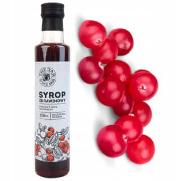 Sirup od brusnice s 50% šećera od trske, 250 ml the jar premium
