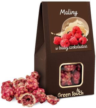 Liofilizirana malina u bijeloj čokoladi 80g, maline u čokoladi