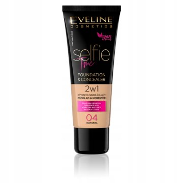 Eveline Cosmetics Eveline selfie time 2w1 podloga i korektor 04 natural, 30 ml