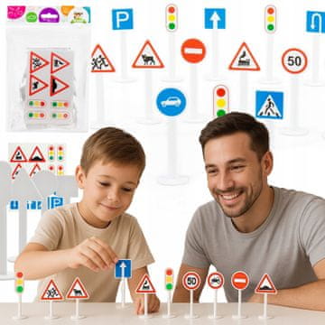 INNA Prometni znakovi edukacijski set za djecu igračke 16 komada