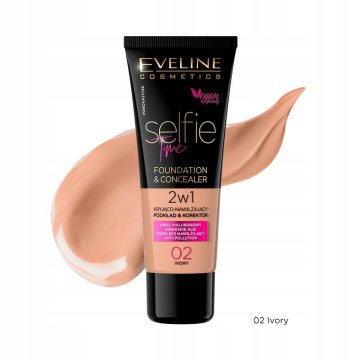 Eveline Cosmetics Eveline selfie time podloga i korektor 2w1 02 ivory 30 ml