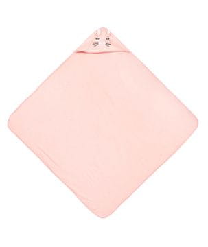 Bathfriends pokrivač za kupanje 100x100 kunić ružičasta