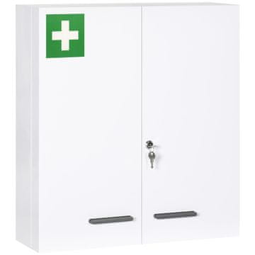 Homestar Ormarić za lijekove 2 vrata 55x18x60 cm bijeli