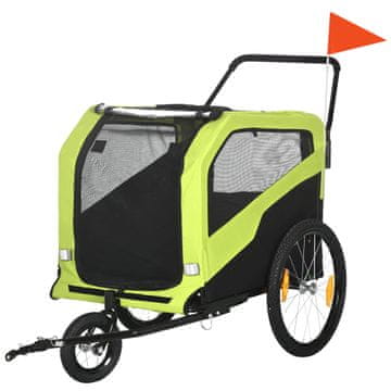 Homestar Prikolica za psa 2-u-1 dizajn 170x77x90 cm Zelena