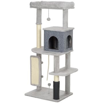 Homestar Stablo za mačke 55x44x132 cm svijetlo siva