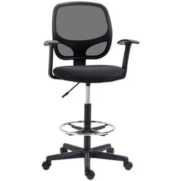 Homestar Uredska stolica podesiva za nacrte 60x56x110-132 cm crna
