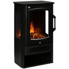 Homestar Električni kamin 44,5x32x74 cm Crni