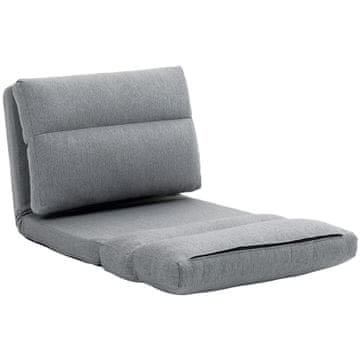 Homestar Podna stolica podesivi naslon za leđa 70x41x56 cm siva