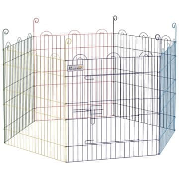 Homestar Igraonica za štenad 6 panela 120x60 cm Višebojna Metal