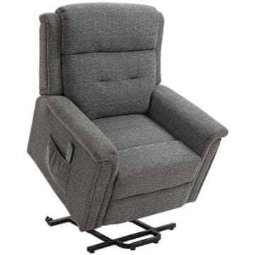 Homestar Električna naslonjača 92x87x108 cm siva