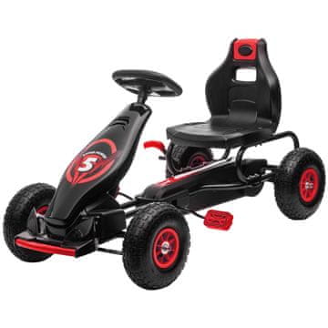 Homestar Go kart podesivo sjedalo 121x58x61 cm crveno