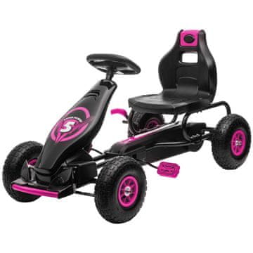 Homestar Go-kart podesivo sjedalo 121x58x61 cm Roza